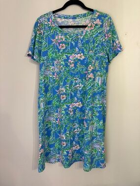 Lilly Pulitzer Cody Dress Beneath the Bougainvillea Size XL